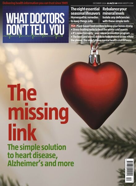 What Doctors Don’t Tell You UK – December 2024 Cover