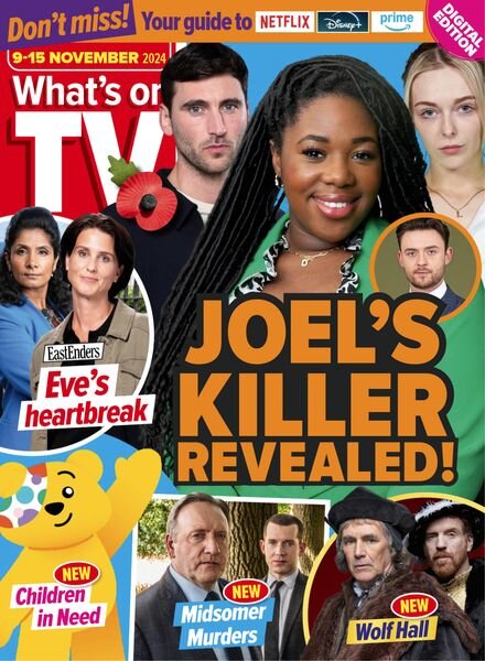 What’s on TV – 9 November 2024 Cover
