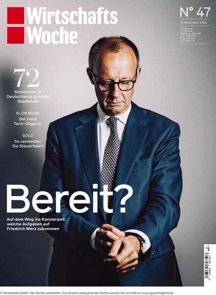 WirtschaftsWoche – 15 November 2024 Cover