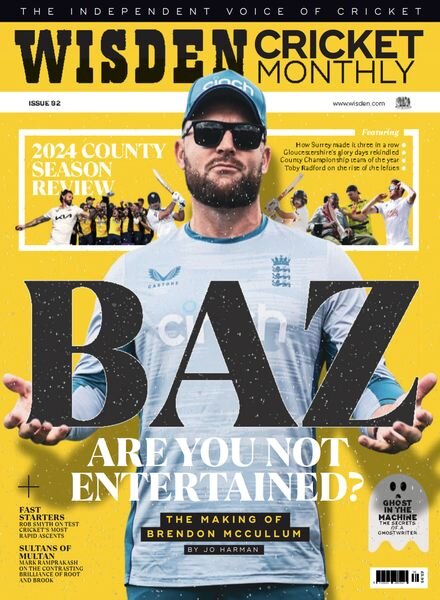 Wisden Cricket Monthly – Issue 82 2024 Cover