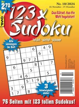 123 x Sudoku – Nr 10 2024