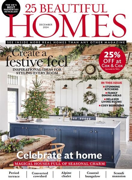 25 Beautiful Homes – December 2024 Cover