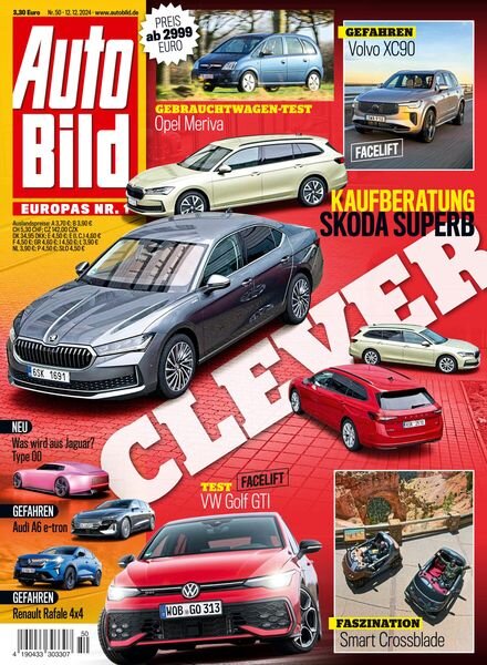 Auto Bild Germany – 12 Dezember 2024 Cover