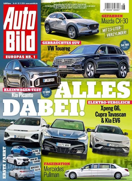 Auto Bild Germany – 28 November 2024 Cover