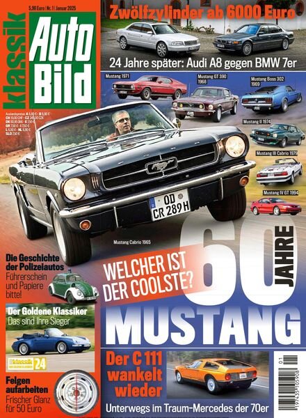 Auto Bild Klassik – Januar 2025 Cover