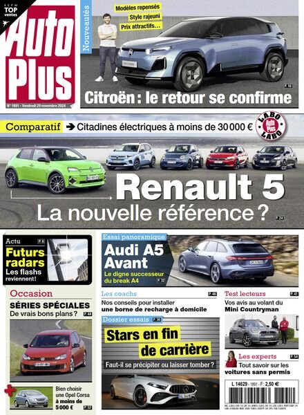 Auto Plus France – 29 Novembre 2024 Cover