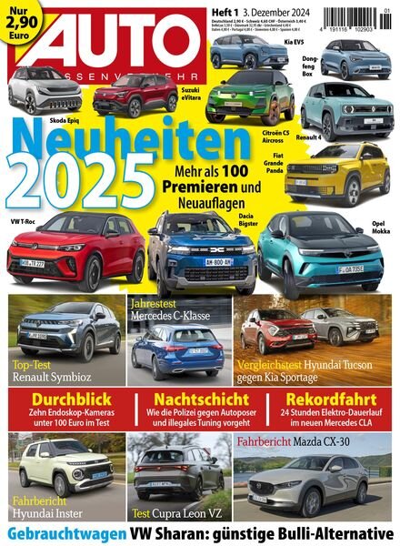 Auto Strassenverkehr – 2 Dezember 2024 Cover