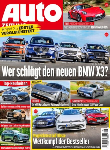 Auto Zeitung – 4 Dezember 2024 Cover