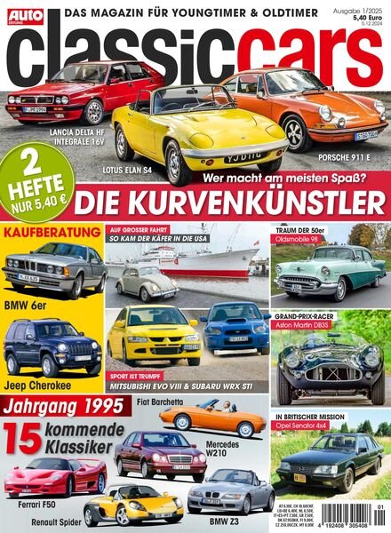 Auto Zeitung Classic Cars – Januar 2025 Cover