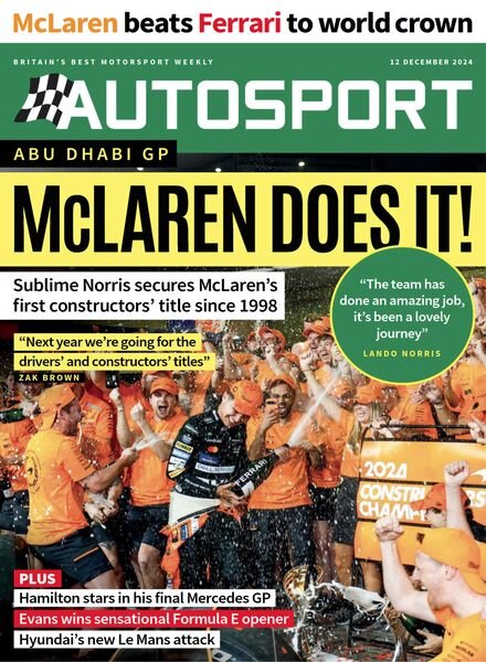 Autosport – 12 December 2024 Cover