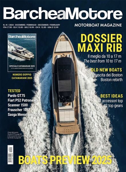 Barche a Motore – Dicembre 2024 – Gennaio-Febbraio 2025 Cover