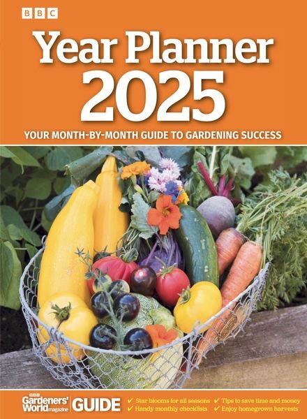 BBC Gardeners’ World – Year Planner 2025 Cover