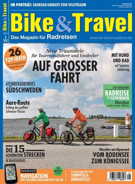 Bike&Travel Magazin – Januar 2025 Cover