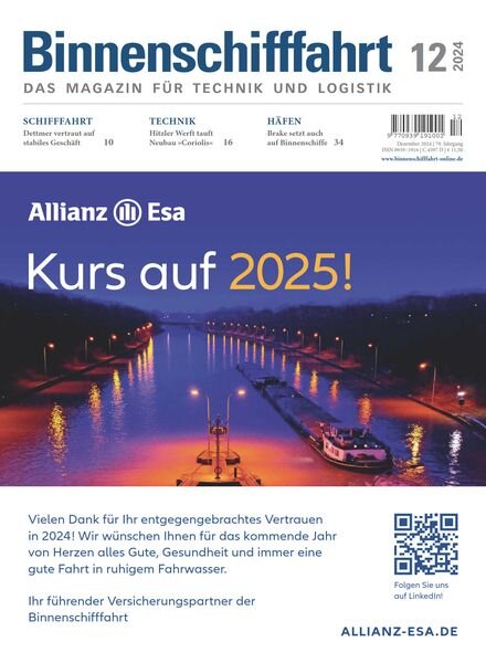 Binnenschifffahrt – Dezember 2024 Cover