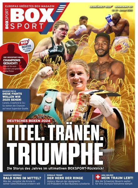 BoxSport – Januar 2025 Cover