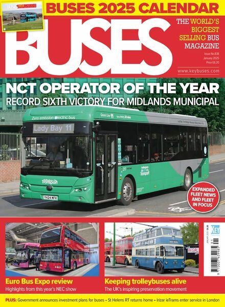 Buses Magazine – January 2025 Cover