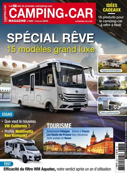 Camping-Car Magazine – Janvier 2025 Cover