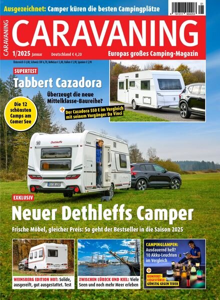Caravaning – Januar 2025 Cover