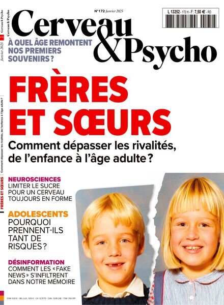 Cerveau & Psycho – Janvier 2025 Cover