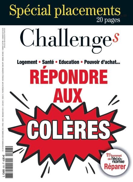 Challenges – 28 Novembre 2024 Cover