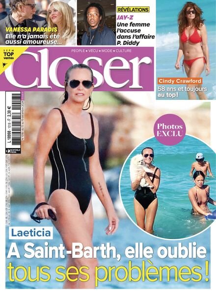 Closer France – 13 Decembre 2024 Cover