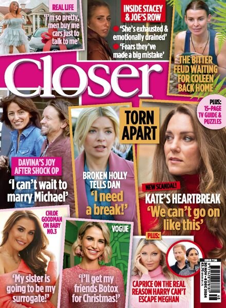 Closer UK – 30 November 2024 Cover