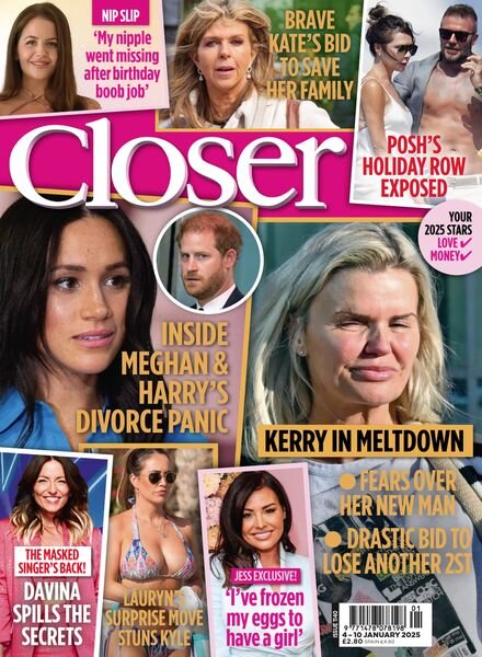 Closer UK – 4 January 2025 Cover