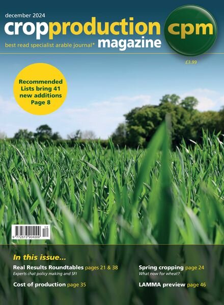 Crop Production Magazine – December 2024 Cover