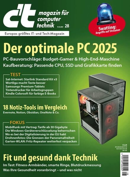 ct Magazin fur Computertechnik – 13 Dezember 2024 Cover