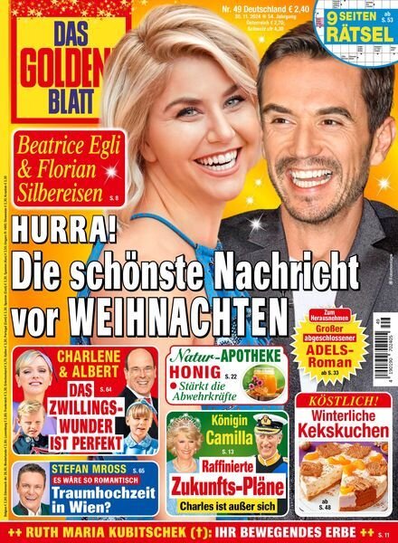 Das Goldene Blatt – 30 November 2024 Cover