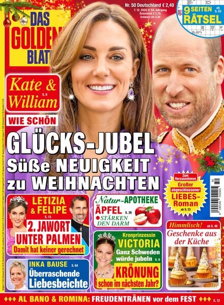 Das Goldene Blatt – 7 Dezember 2024 Cover