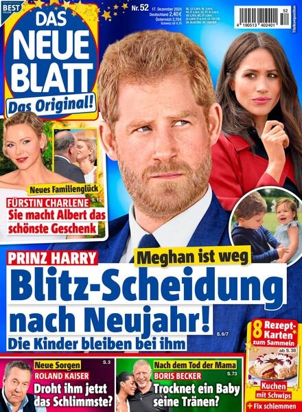 Das Neue Blatt – 18 Dezember 2024 Cover