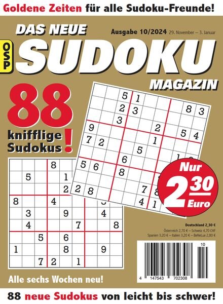 Das Neue Sudoku – Nr 10 2024 Cover