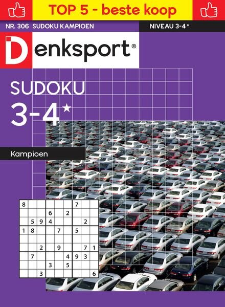 Denksport Sudoku 3-4 kampioen – 19 December 2024 Cover
