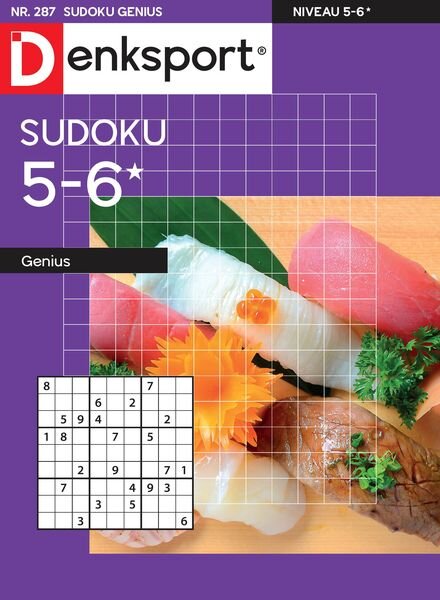 Denksport Sudoku 5-6 genius – 5 December 2024 Cover