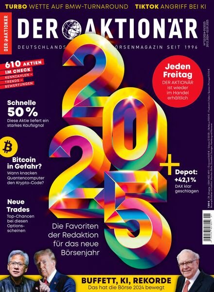 Der Aktionar – 20 Dezember 2024 Cover