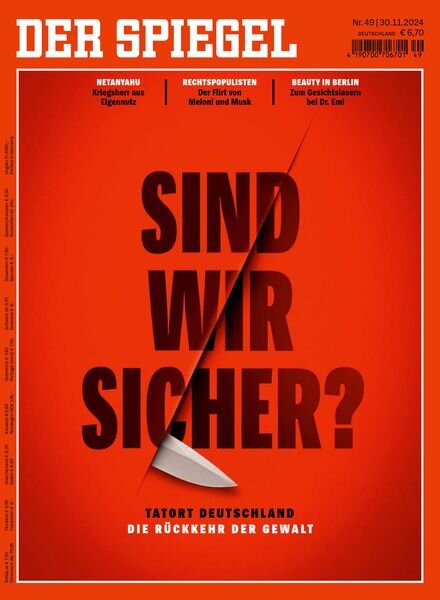 Der Spiegel – 30 November 2024 Cover