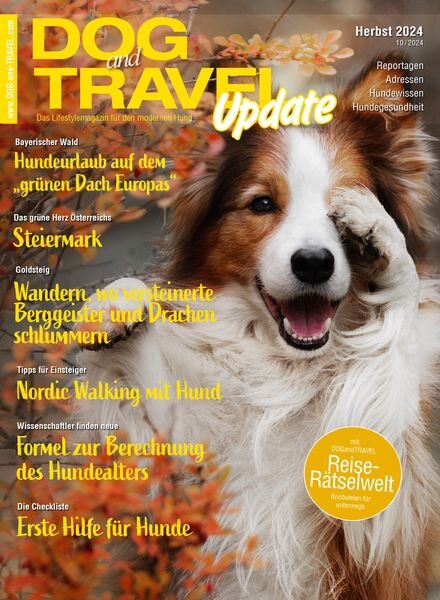 DOGandTRAVEL – Herbst 2024 Cover