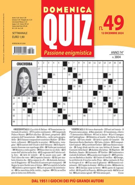 Domenica Quiz – 12 Dicembre 2024 Cover