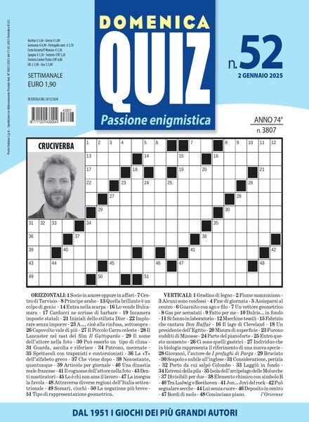 Domenica Quiz – 2 Gennaio 2025 Cover