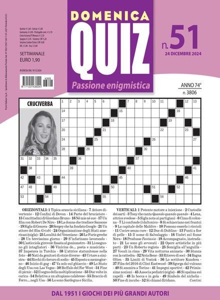 Domenica Quiz – 24 Dicembre 2024 Cover