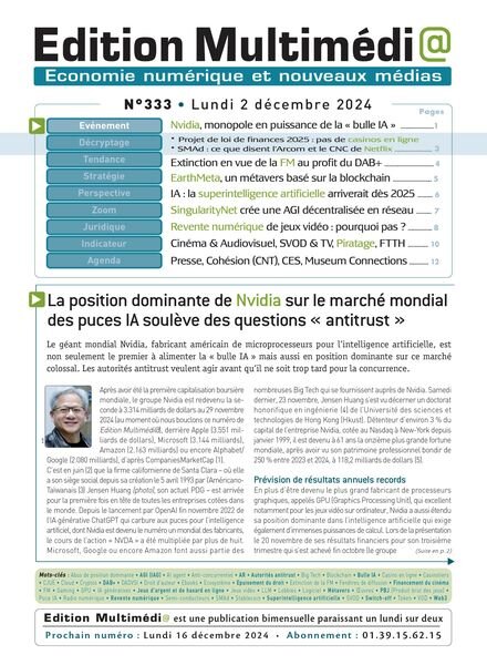 Edition Multimedia – 2 Decembre 2024 Cover