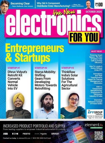 Electronics For You – Oktober 2024 Cover