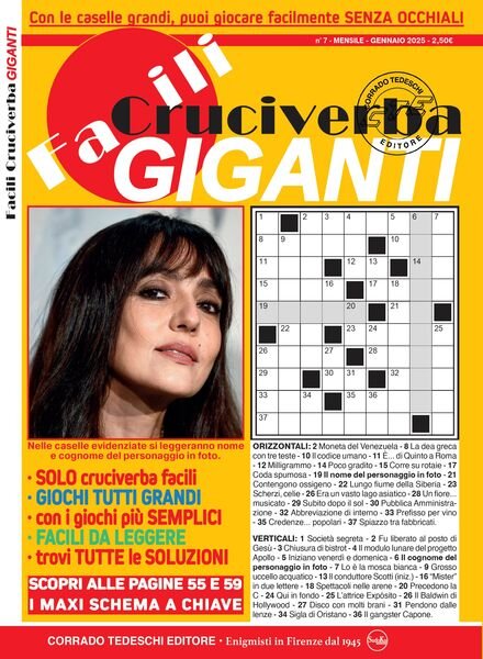 Facili Cruciverba – Gennaio 2025 Cover