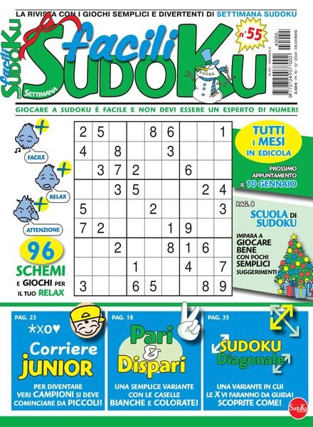 Facili Sudoku – Dicembre 2024 Cover