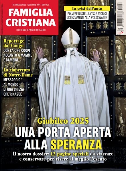 Famiglia Cristiana – 15 Dicembre 2024 Cover