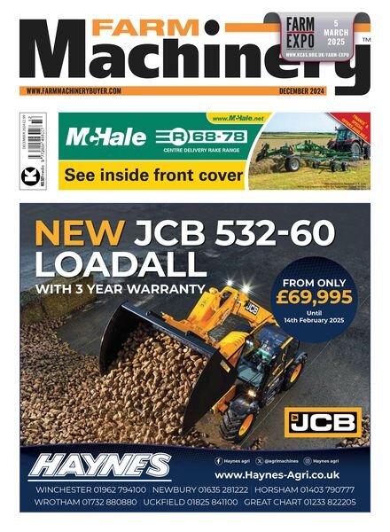 Farm Machinery – December 2024 Cover