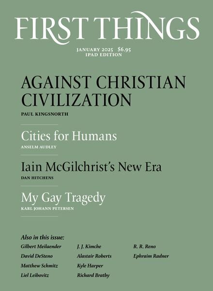 First Things – January 2025 Cover