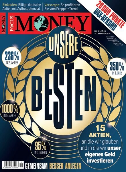 Focus Money – 11 Dezember 2024 Cover