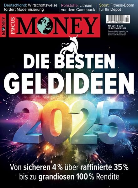 Focus Money – 18 Dezember 2024 Cover